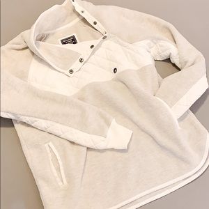 A&F Asymmetrical Snap-Up Fleece NWT